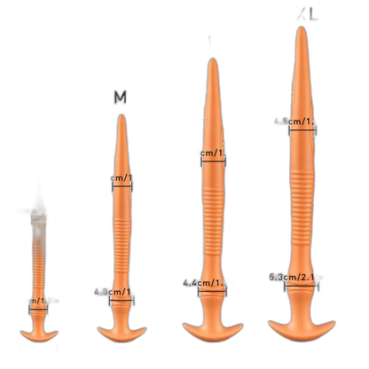 The Eel Anal Plug - Long Butt Plug - Ribbed Butt Plug