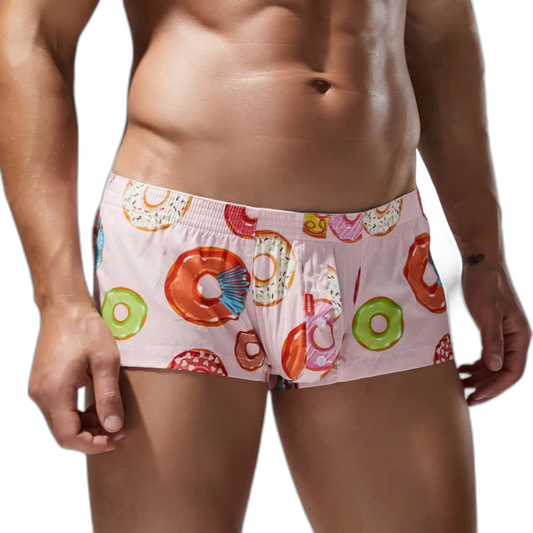 SEOBEAN Playful Donut Cotton Boxers