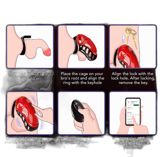 App Controlled Vibrating Chastity Cage
