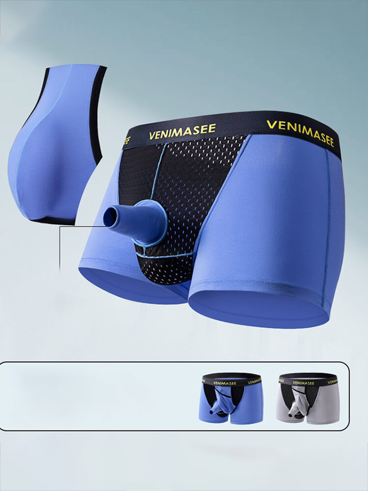 Men's Sexy Antibacterial Foreskin Separation Boxer Briefs