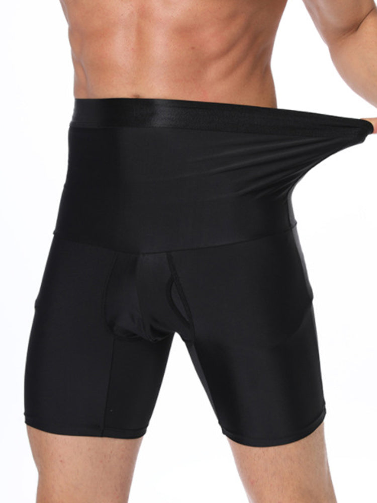 Men's Silicone Anti-Slip High Waist Shaping Boxer Briefs