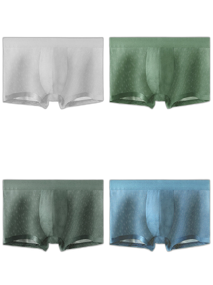 4 Pack Men's Thin Ultra Breathable Mesh Trunks