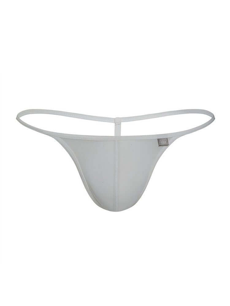 Men's Thin-Strapped Slightly Sheer Ice Silk Thong