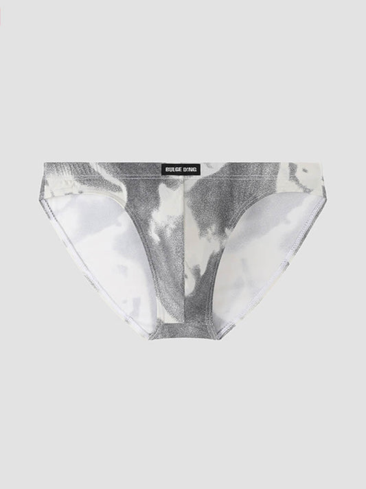 Men's Traces Sand-Grain Print Bikin Briefs