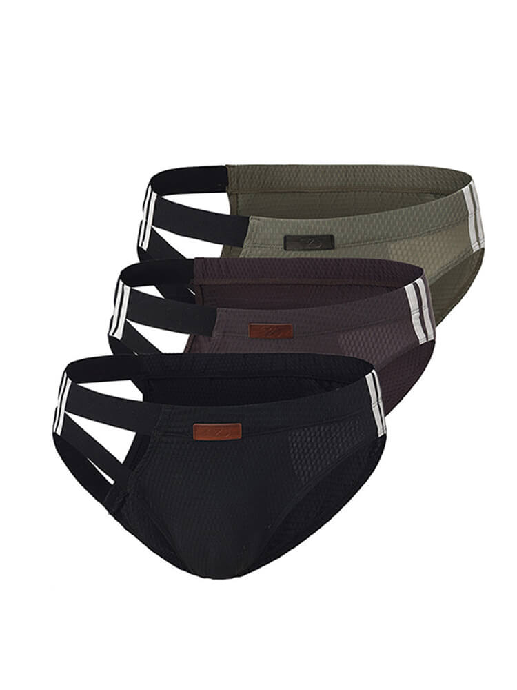 Men's Sexy Openwork Sports Antibacterial Briefs