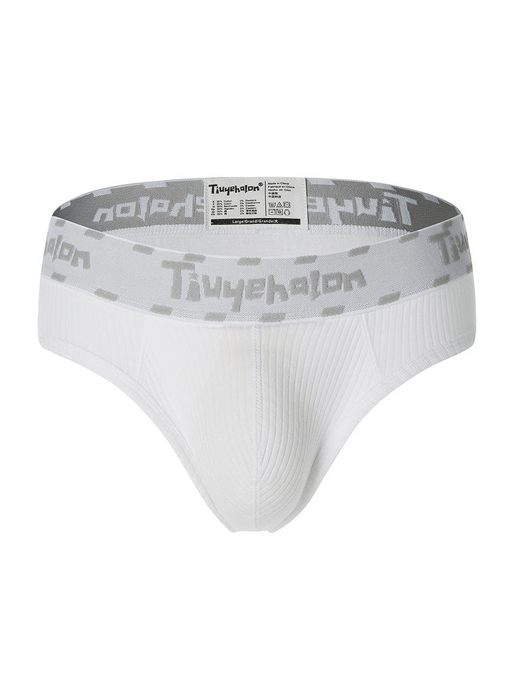 Men's Combed Ribbed Cotton Soft Briefs