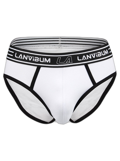 Men’s Spliced Color Pouch Briefs