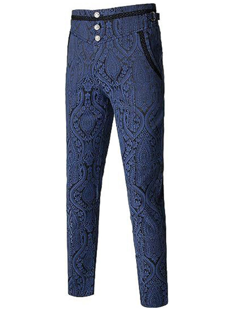 Men's Jacquard Gothic Long Pants 