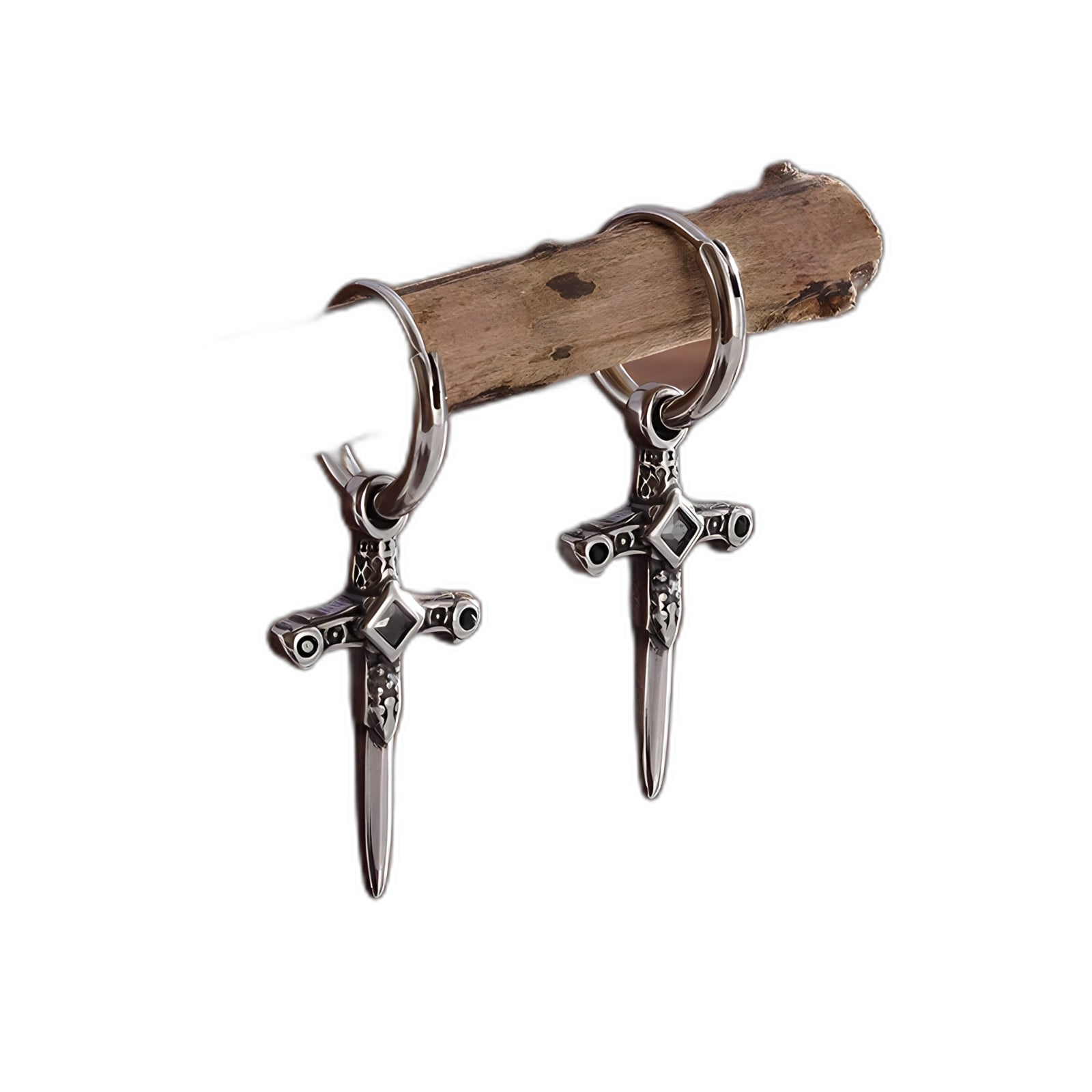 Dagger Hoop Earrings