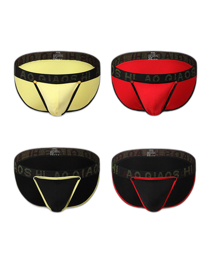 3 Pack Men's Large Pouch Button Waistband Briefs