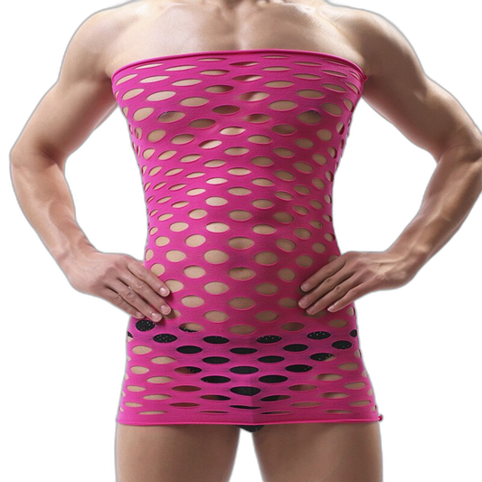 Men's Statement Fishnet Bodystocking