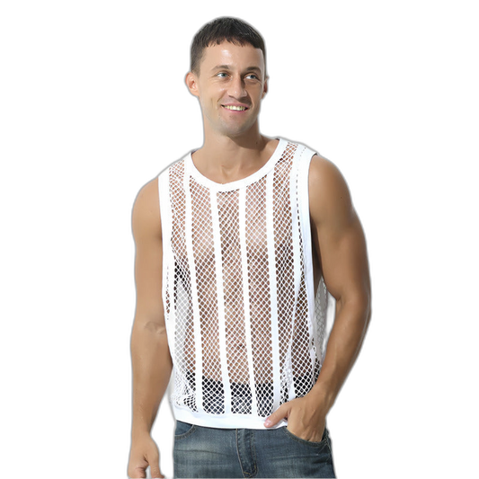Mesh Striped Tank Top