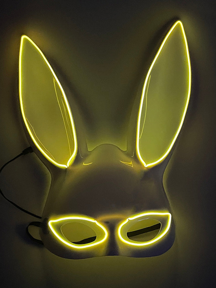 Led Half Face Bunny Mask