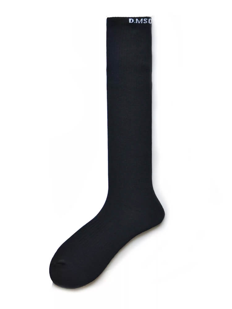 D.M Men's Pure Color High-calf Thick Socks