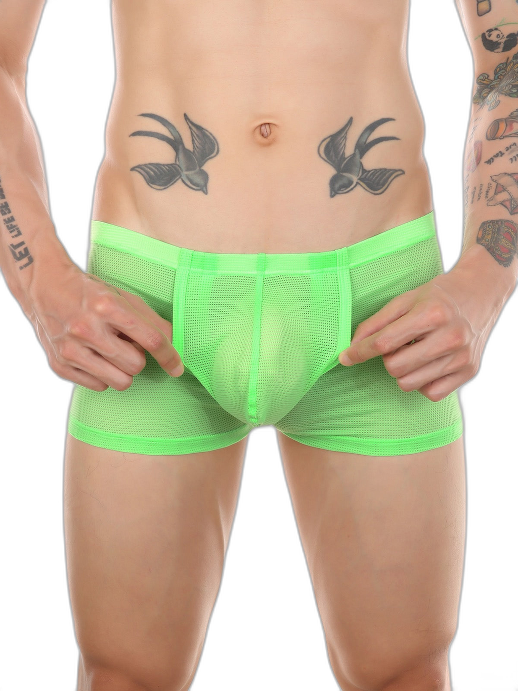 Men's Big Pouch U-convex Trunks with Fly