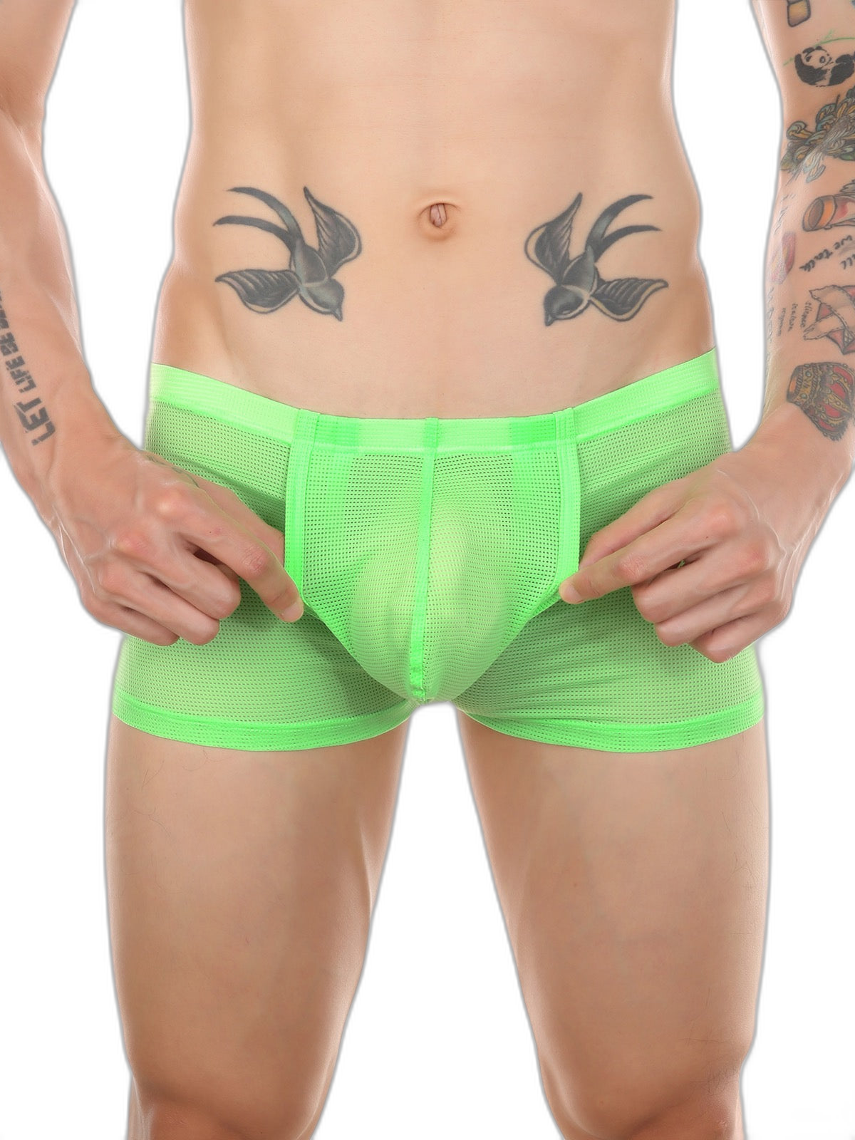 Men's Big Pouch U-convex Trunks with Fly