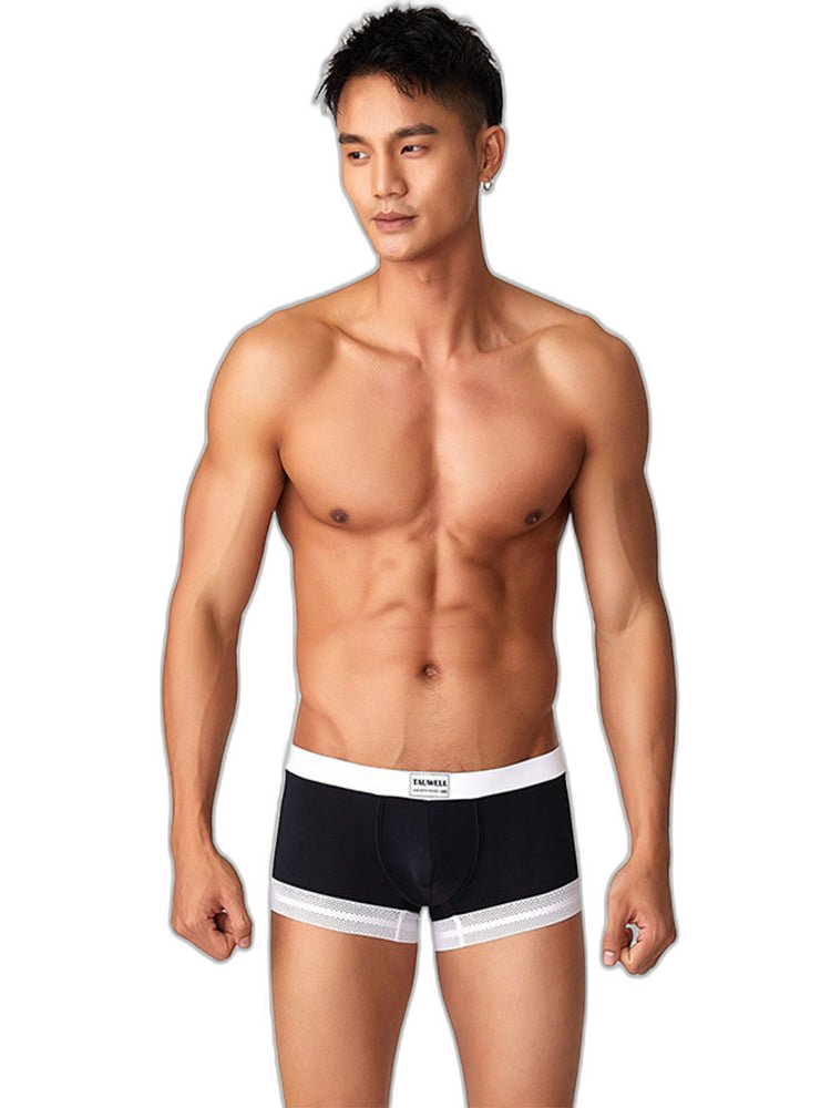 2 Pack Men's Ice Silk Lace Cuff Trunks