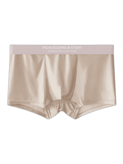 3 Pack Men's Solid-Color Breathable Trunks