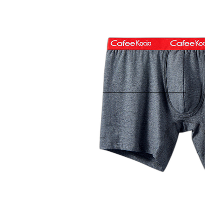 3Pcs Men's Sports Cotton Soft Solid Color Boxer Briefs