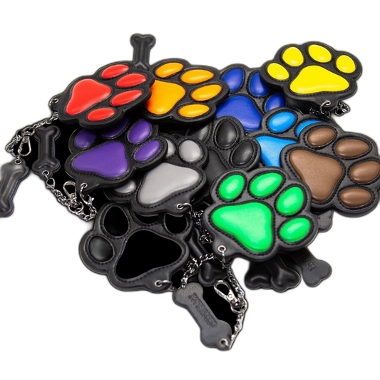 PU Leather Puppy Paw Keychain