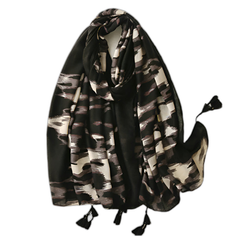 Leopard Pashmina Scarf