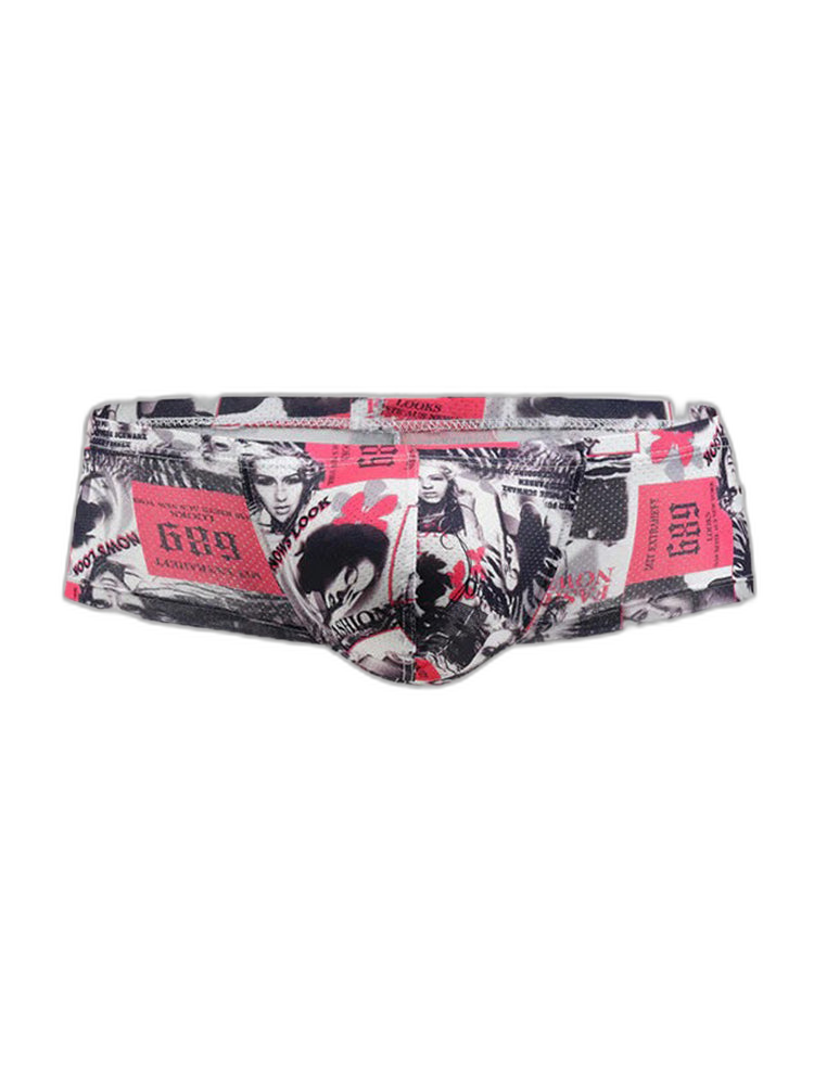 4 Pack Men's U-Pouch Low-Rise Moisture-Wicking Trunks