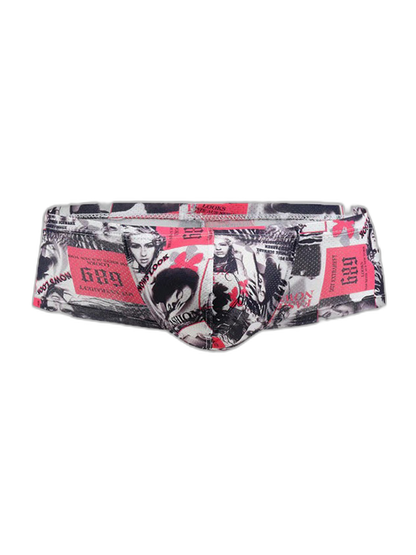 4 Pack Men's U-Pouch Low-Rise Moisture-Wicking Trunks