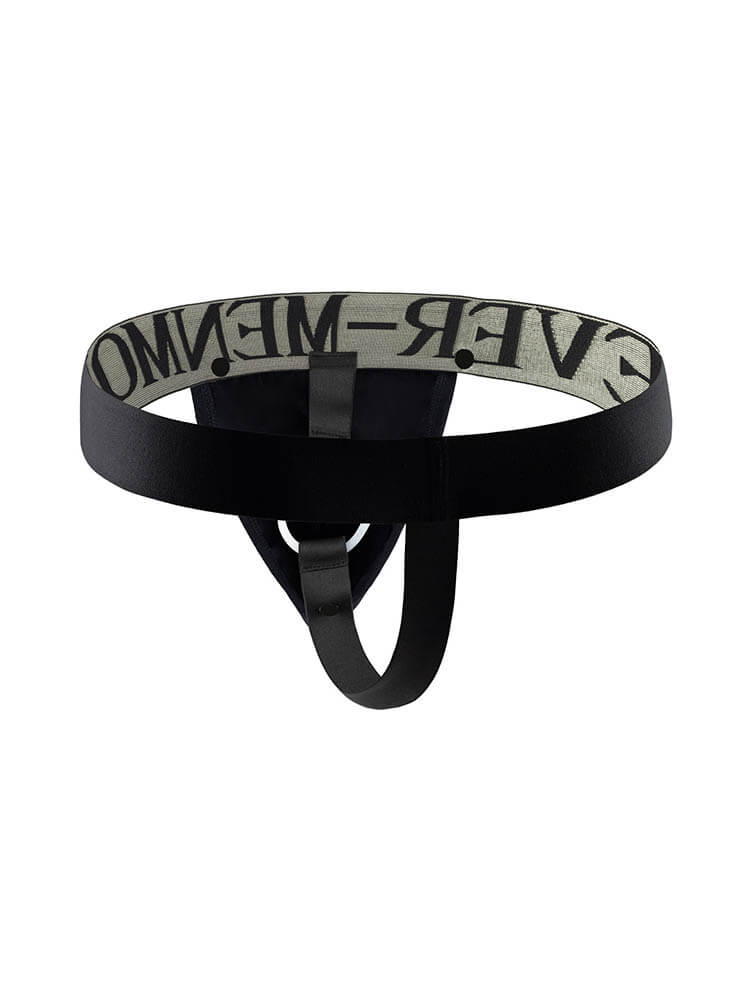 Men's Silicone Lift Ring Removable Pouch Thong