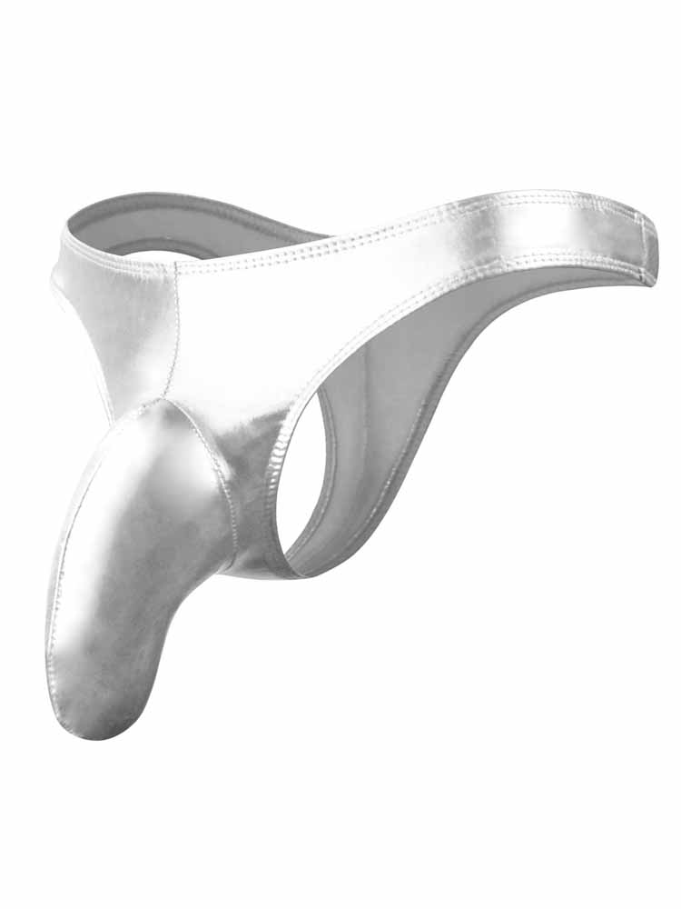Men's Faux Leather Elephant Trunk Thongs