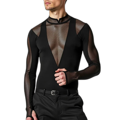High C*nt Mesh Sheer Bodysuit