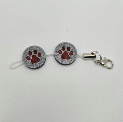 3D Printed Puppy Paw Kandi Bead