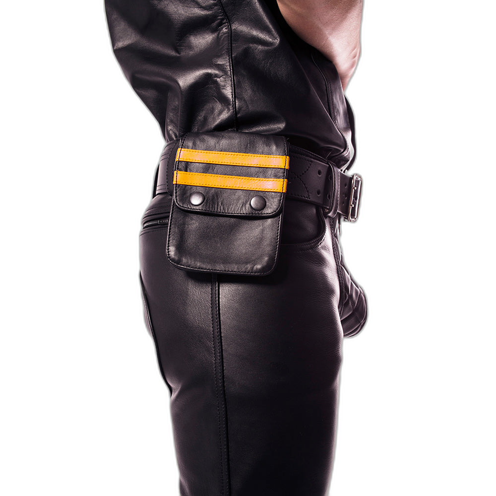 Prowler Red Leather Pouch Wallet Black Yellow