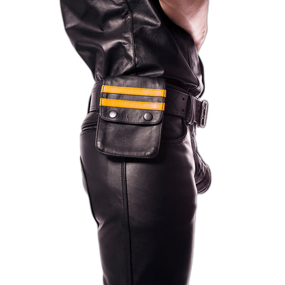 Prowler Red Leather Pouch Wallet Black Yellow