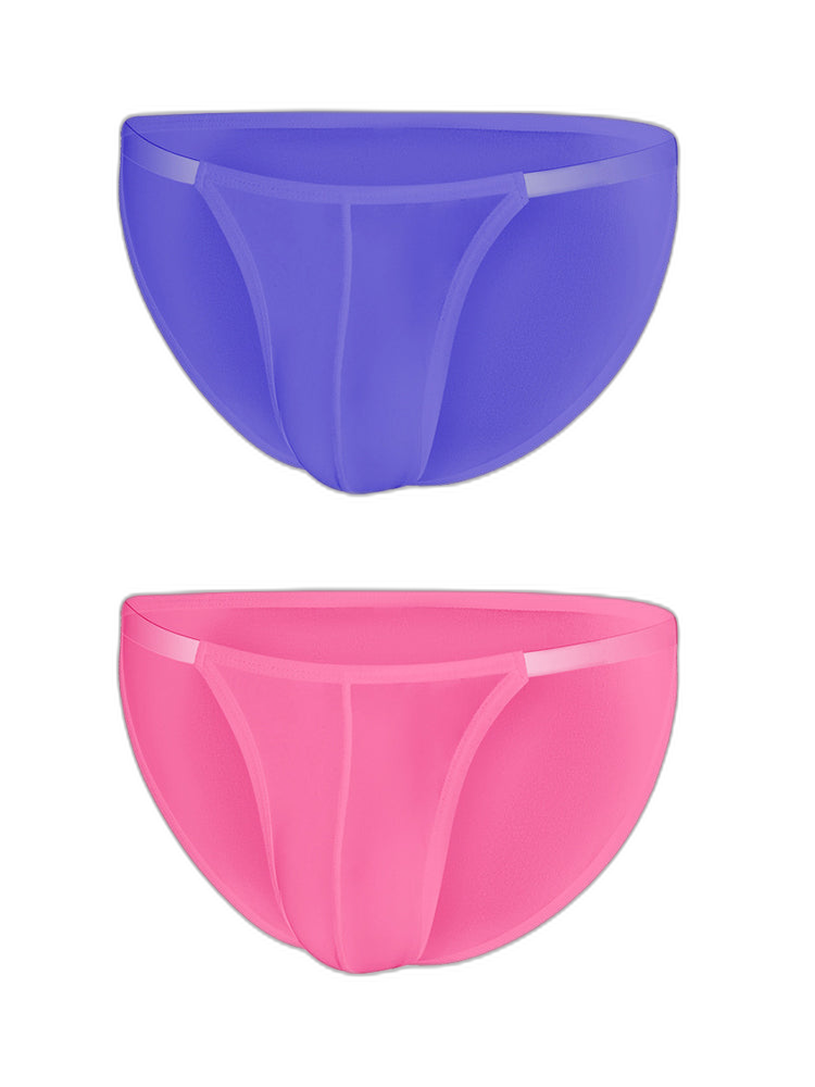 Sexy Spliced Transparent Belt Bikini For Men