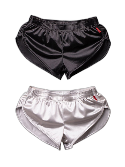 2 Pack Men's Home Loose-Fit Solid Color Seamless Smooth Boxers