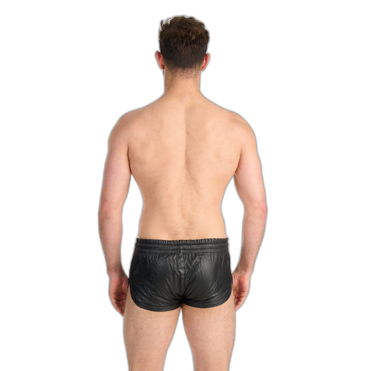 Prowler RED Leather Sports Shorts Black