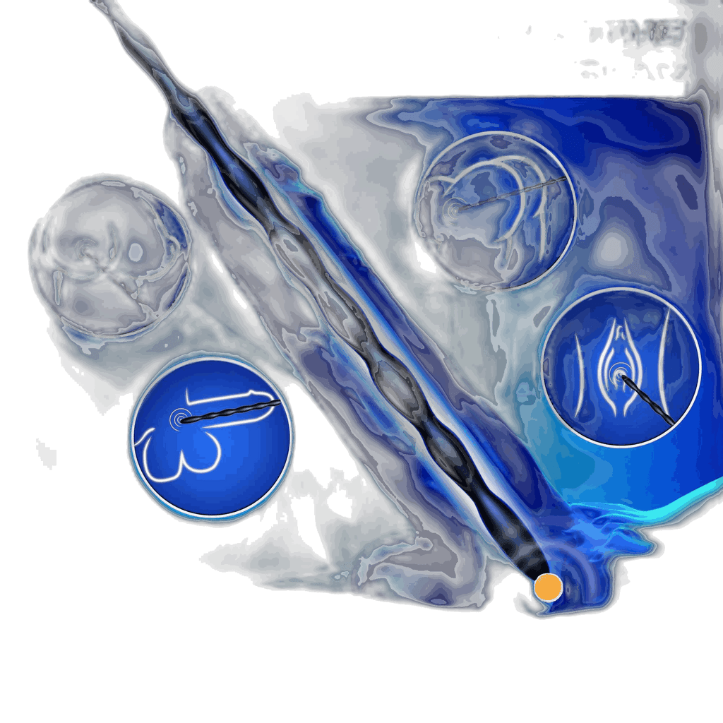 Ribbed Silicone Urethral Sounding Set - 8 Pcs