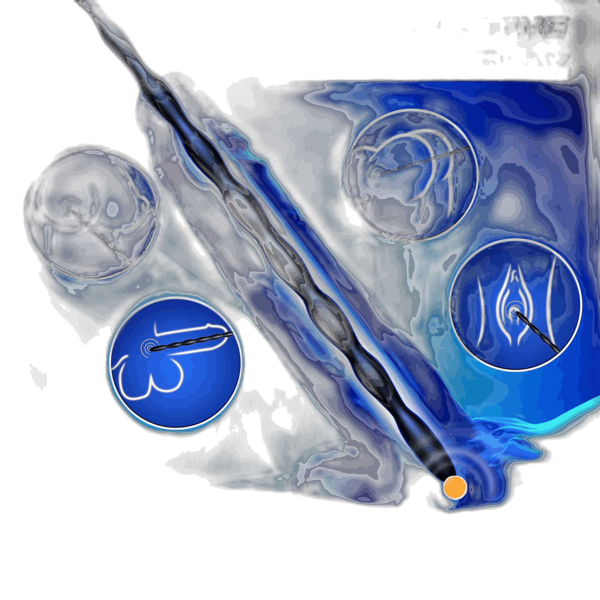 Ribbed Silicone Urethral Sounding Set - 8 Pcs