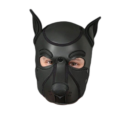 Mr S Leather NEOPRENE FRISKY Puppy Hood | Black