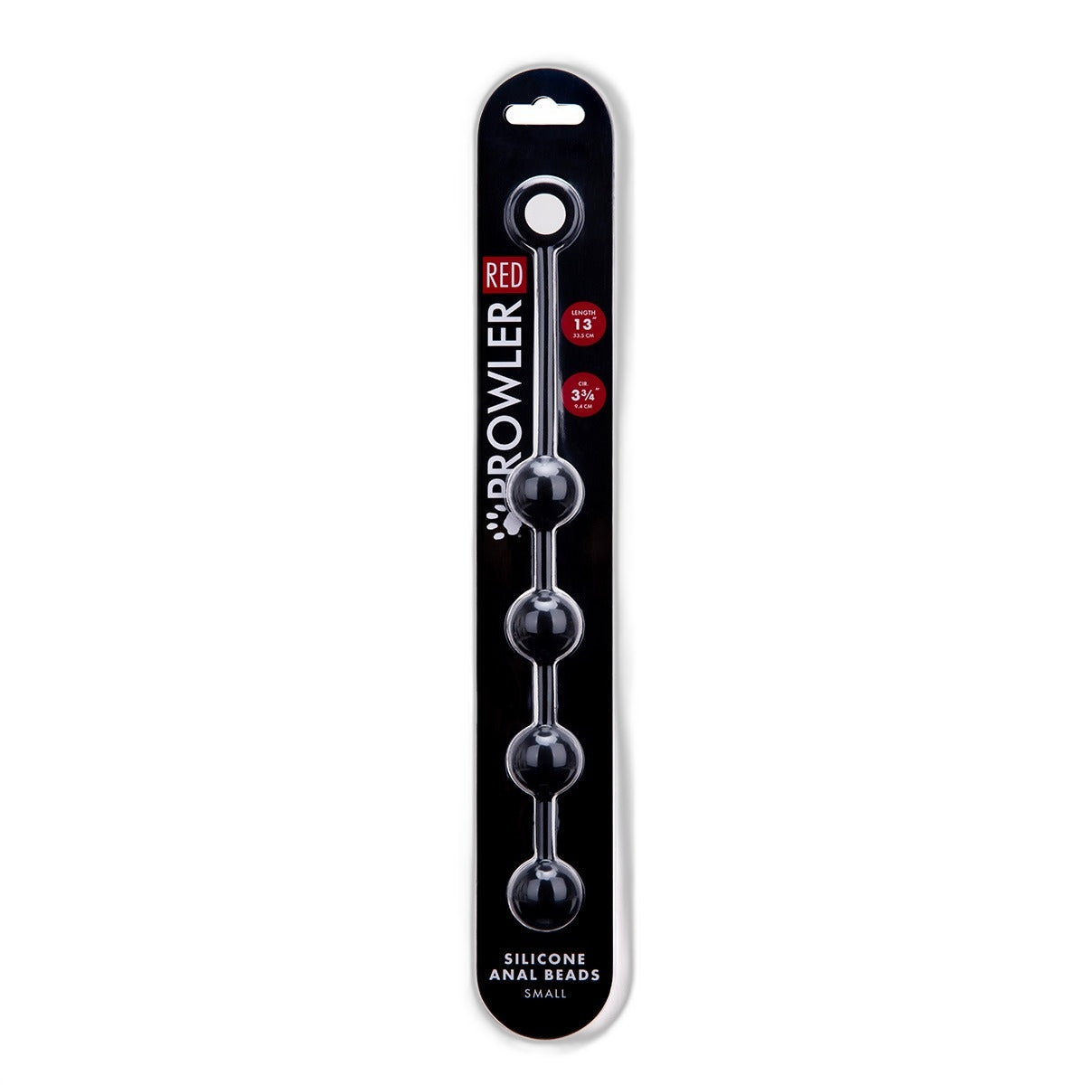 Prowler RED Silicone Anal Beads Black Small