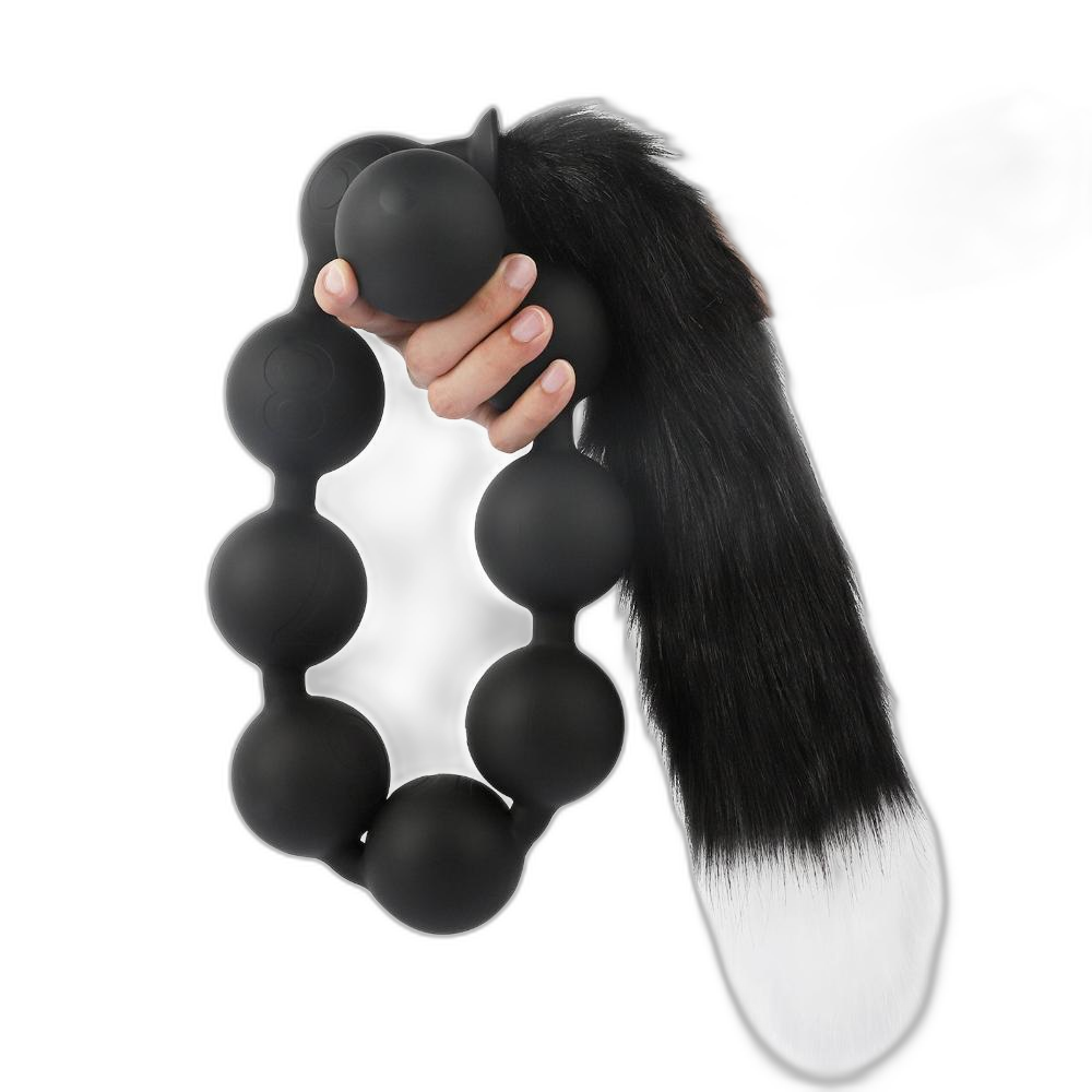 Nine Realms - Large Anal Beads - 9 Balls With Tail - Deep Anal Toy