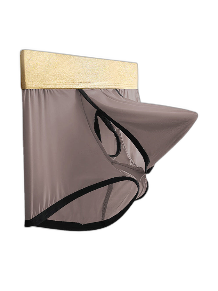 4 Pack Men's Ice Silk Breathable Separate Ultra-Thin Trunks