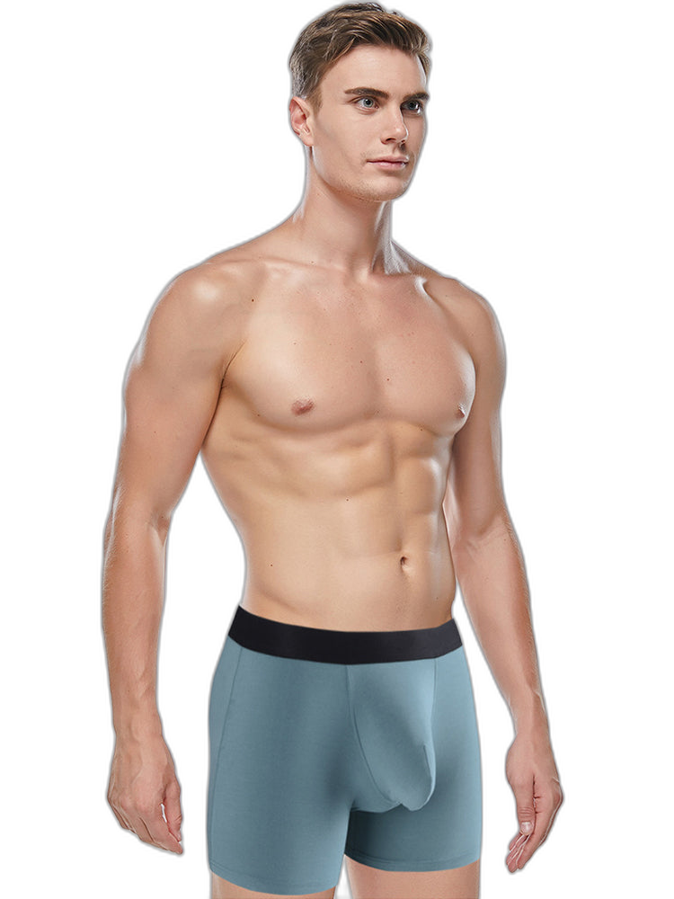 Men's Separate Big Pouch Long Boxer Briefs