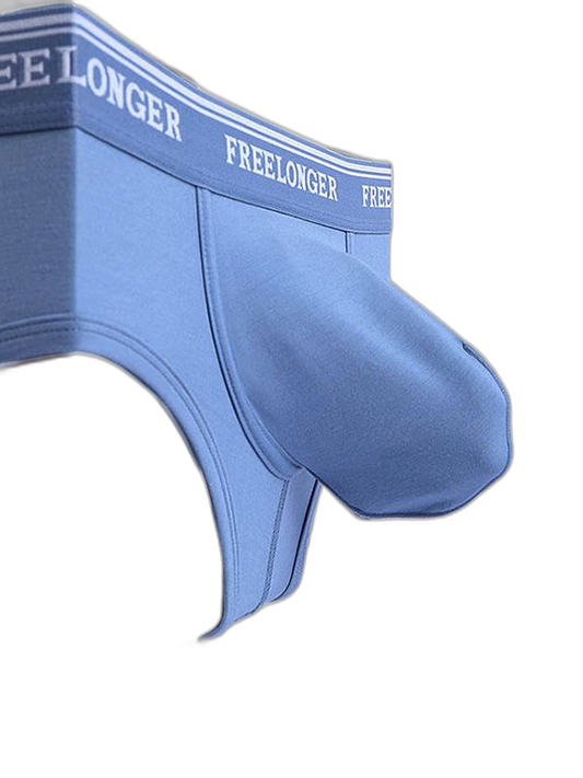 FreeLonger Men's Microfiber Covered Silky Touch Briefs