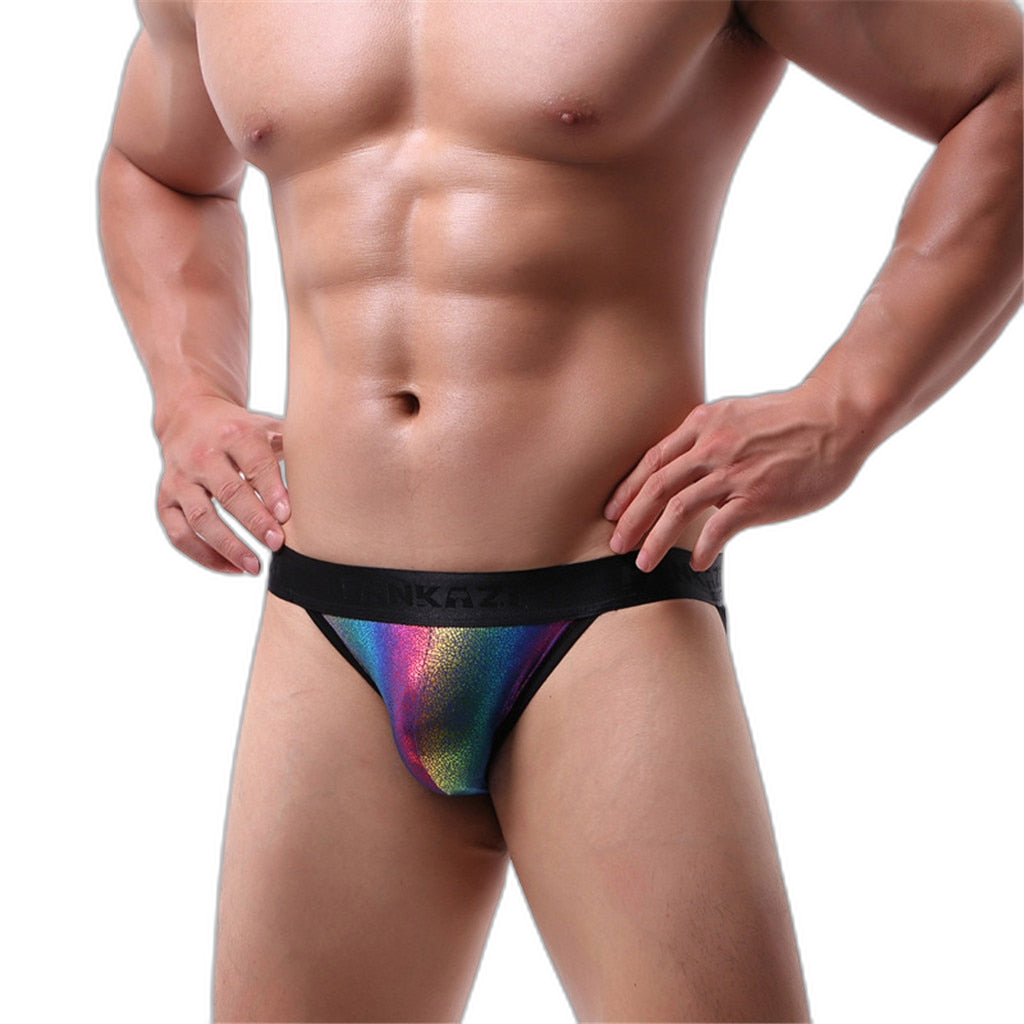 Rainbow Shimmer Pouch Jockstrap
