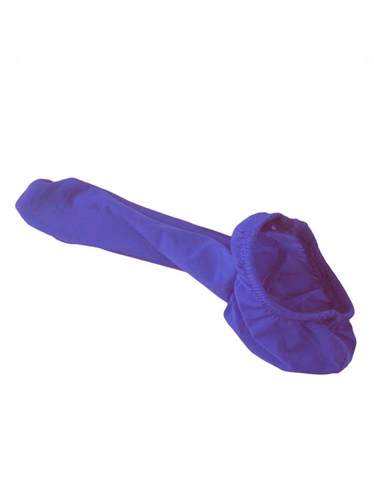 Solid Color Ice Silk Cock Sock