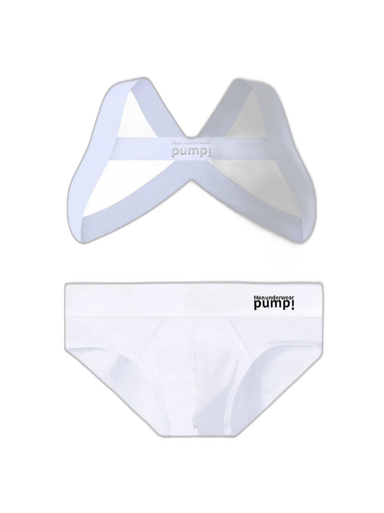 Men's Sporty Cut Anti-Chafing Stretch Fit Shoulder Strap & Underwear