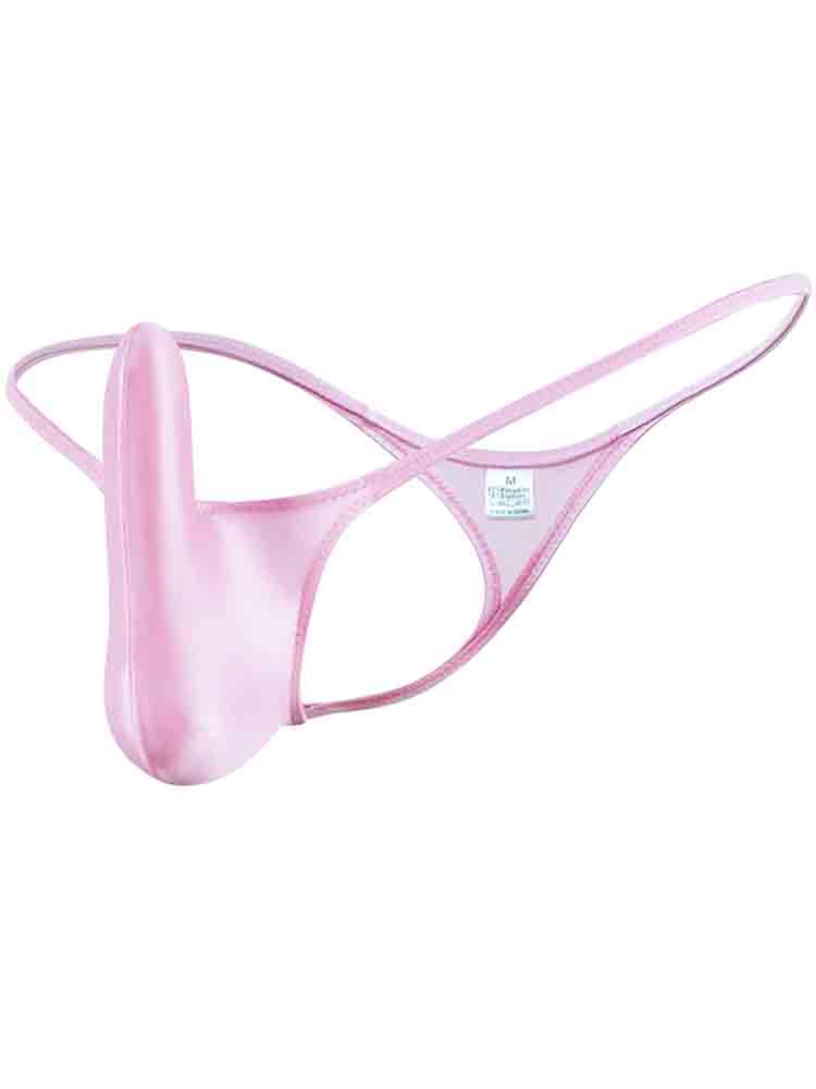 Men's Glossy Sexy Thin Strap Thong