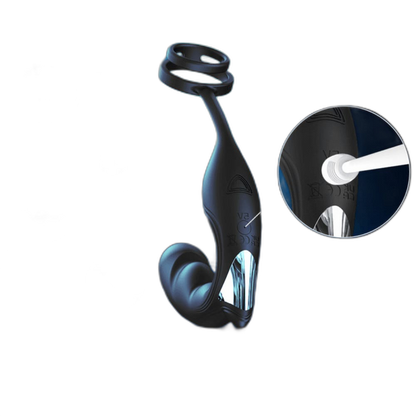 Noel - Remote Control Prostate Massager - Dual Cock Ring Anal Vibrator