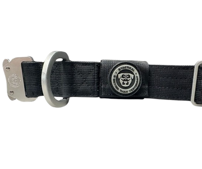 4cm Tactical Tracker Collar Midnight Black